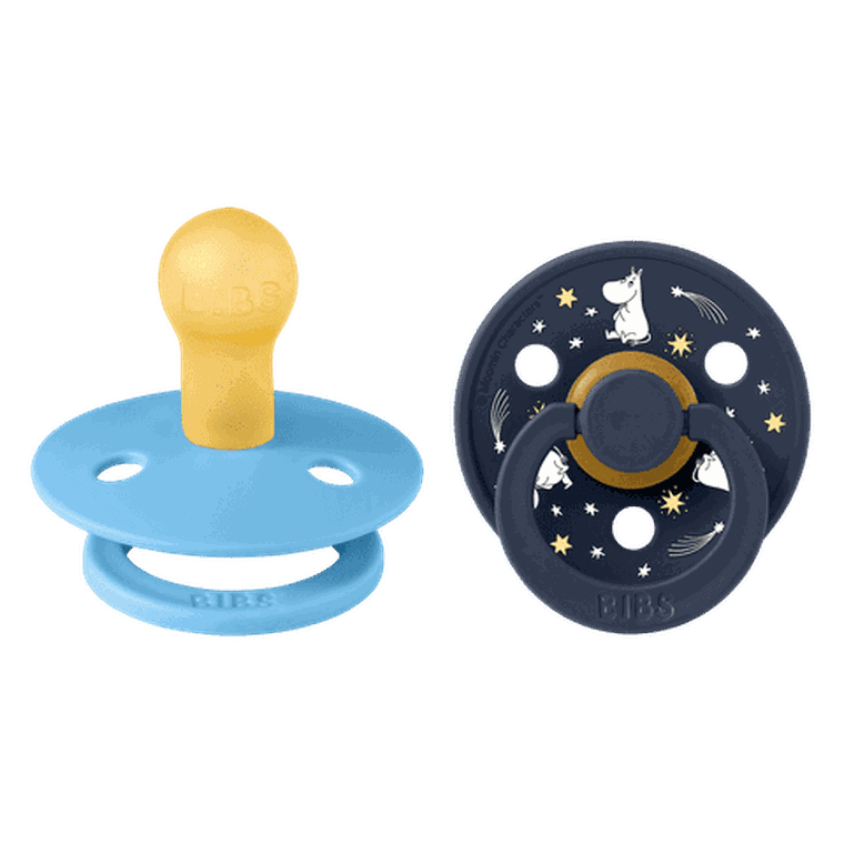 Bibs, Muminki, smoczek uspokajający, kauczuk Hevea, Breeze Mix, rozmiar 1, 2 szt.