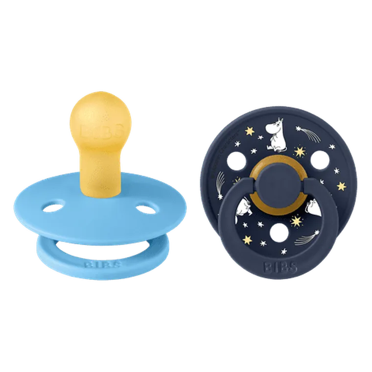 Bibs, Muminki, smoczek uspokajający, kauczuk Hevea, Breeze Mix, rozmiar 2, 2 szt.