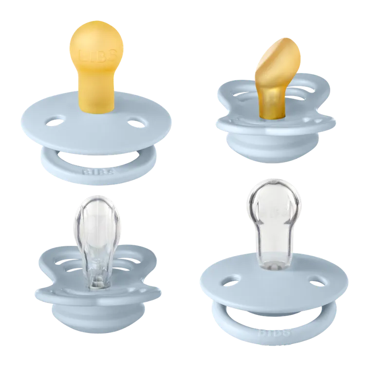 Bibs, Try-it, zestaw 4 smoczków, Baby Blue, rozmiar 1