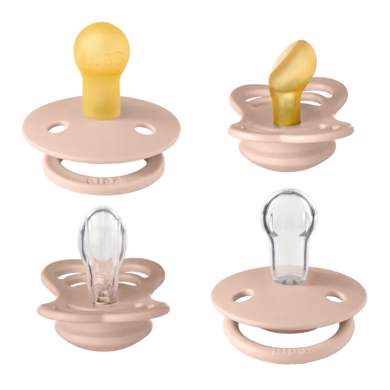 Bibs, Try-it, zestaw 4 smoczków, Blush, rozmiar 1
