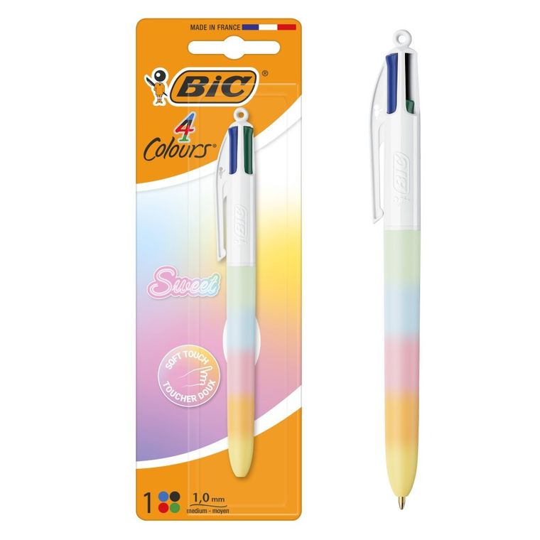 Bic, 4 Colors, Sweet Pastel, długopis kolorowy 4w1