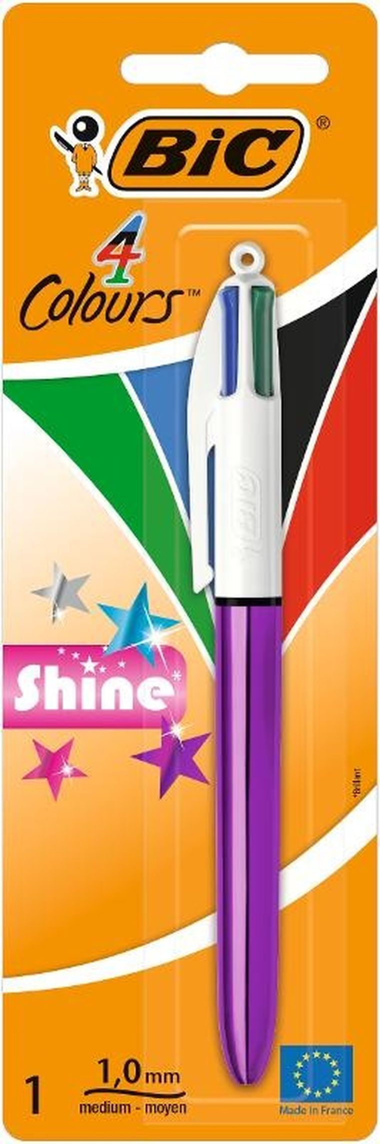 Bic, 4 Colours, Shine, długopis, 1 szt.
