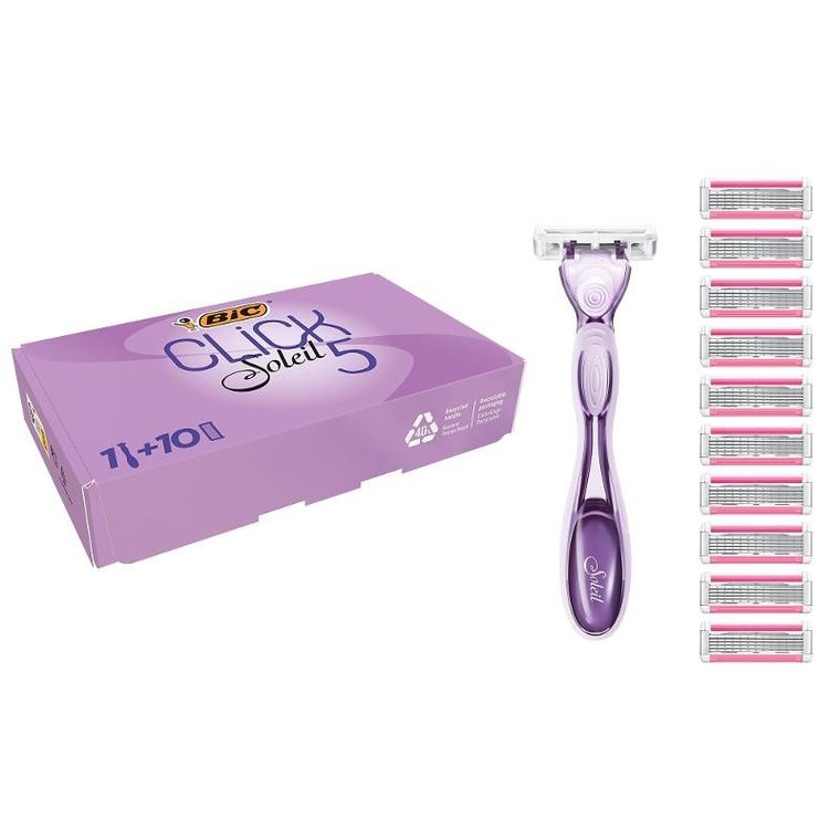 Bic, Click Soleil, maszynka do golenia, damska, 1 + 10 wkładów