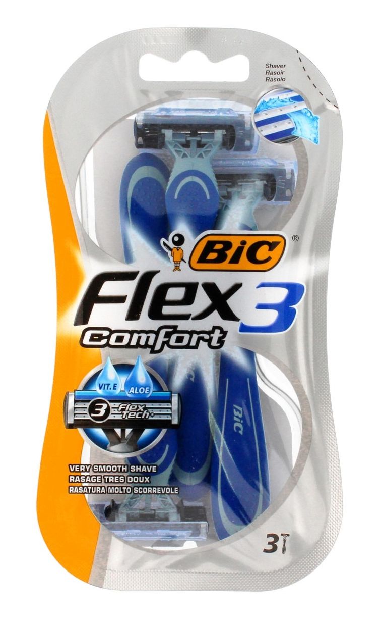Bic, Comfort 3 Flex, maszynka do golenia dla mężczyzn, 3 szt.