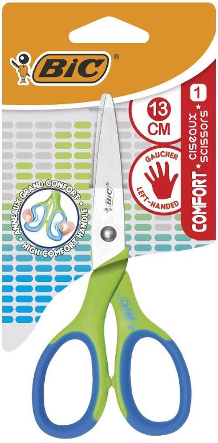 Bic, Comfort, nożyczki dla leworęcznych, 13 cm