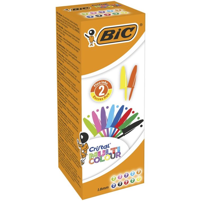 Bic, Cristal Multi Colour, długopis, 20 szt.