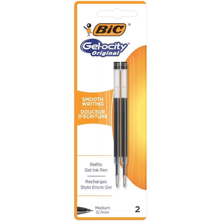 Bic, Gel-ocity, Original, wkład, czarny, 2 szt.