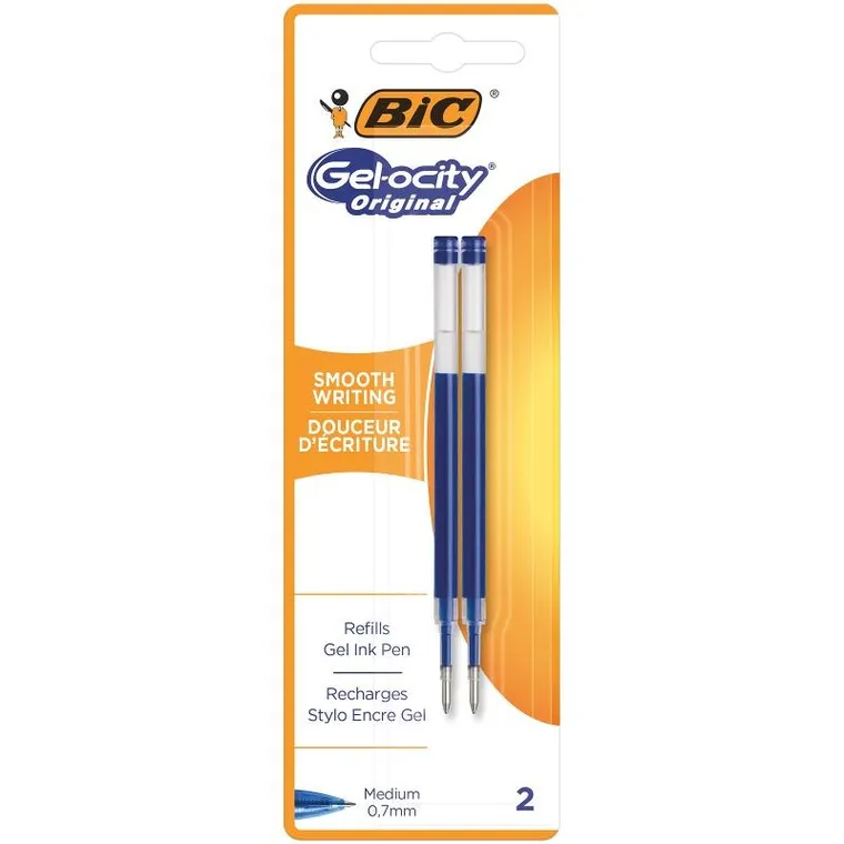 Bic, Gel-ocity, Original, wkład, niebieski, 2 szt