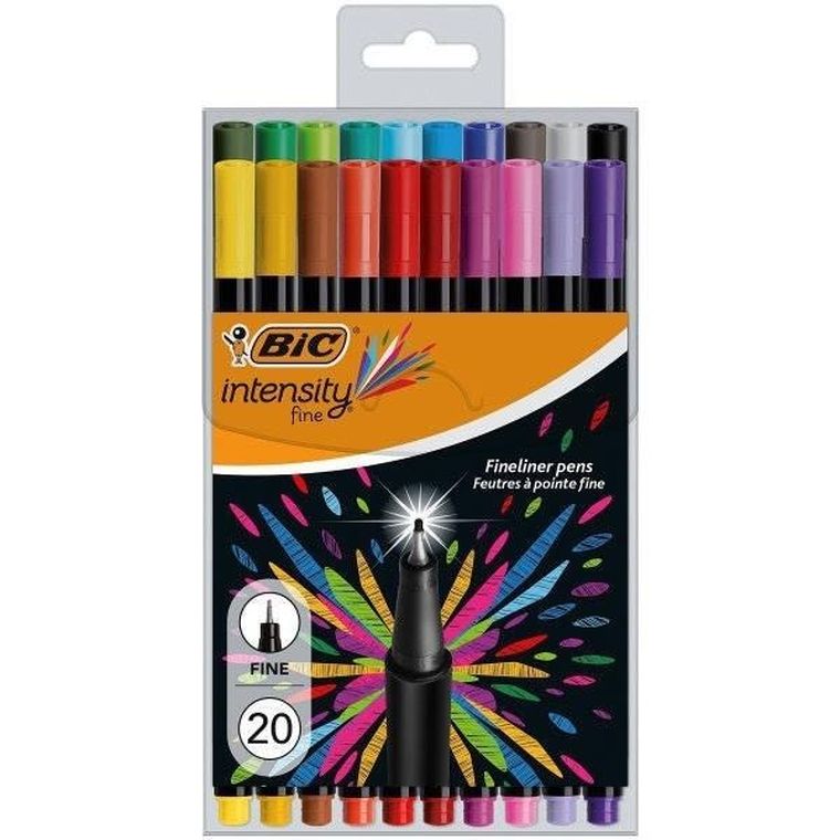 Bic, Intensity Fine, cienkopisy, 20 szt.