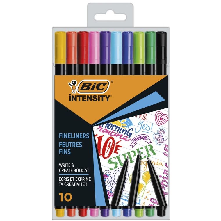 Bic, Intensity fine mix, cienkopisy, 10 kolorów