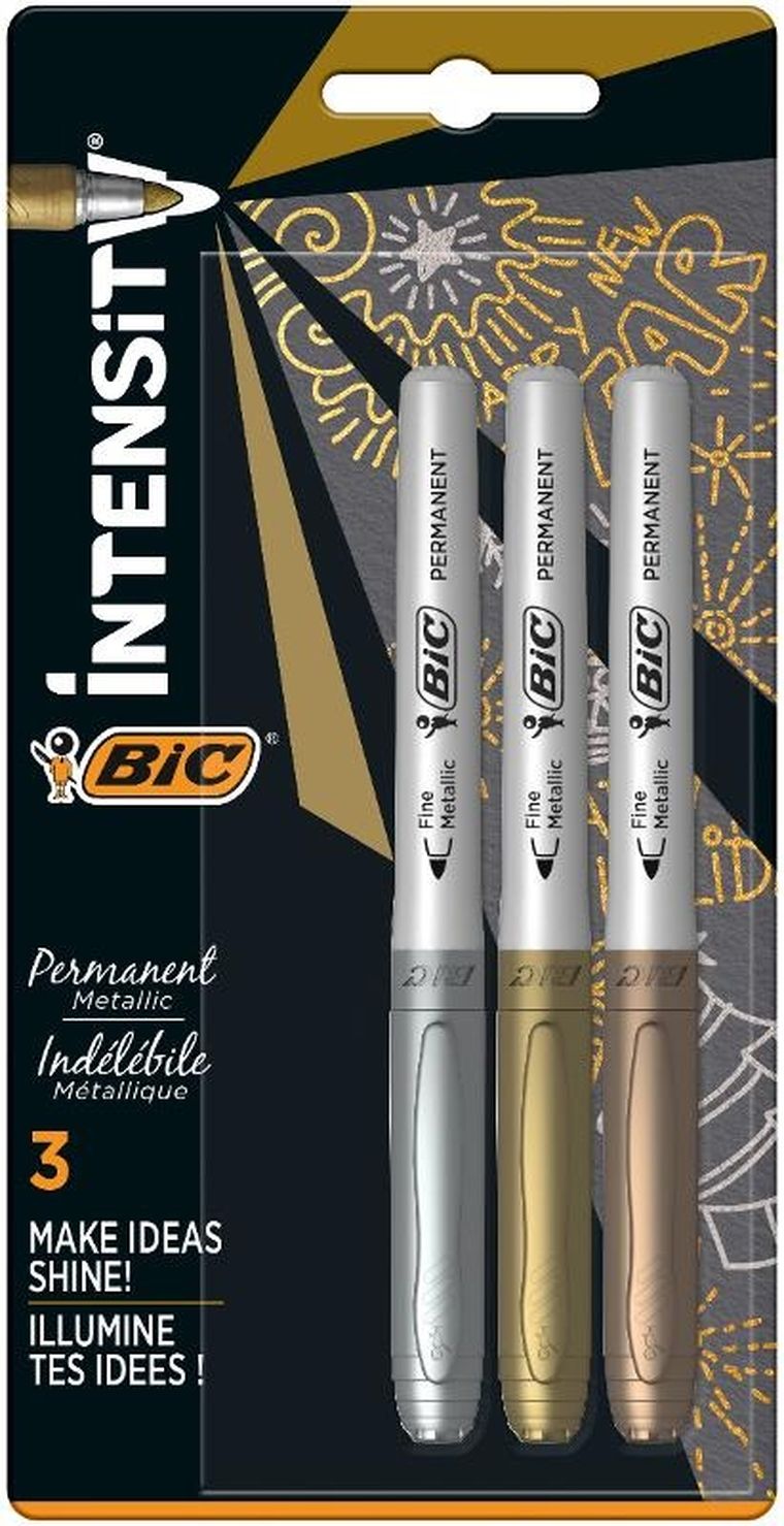 Bic, Intensity, markery metaliczne, 3 kolory