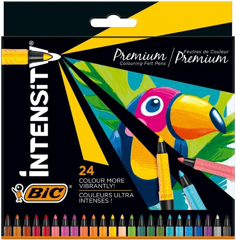 Bic, Intensity Premium, dlamastry, 24 kolory