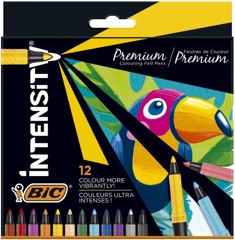Bic, Intensity Premium, fllamastry, 12 kolorów