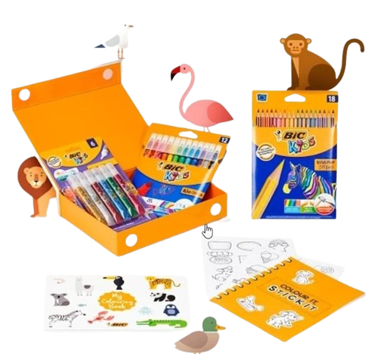 Bic, Kids My Coloring Box, zestaw plastyczny, 36 elementów