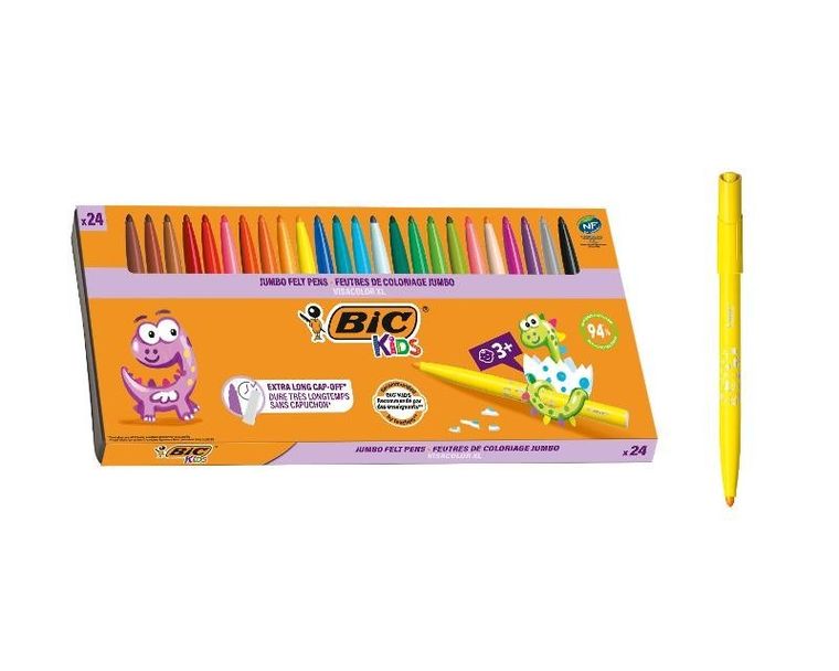 Bic, Kids, Visacolor XL, flamastry, 24 szt.