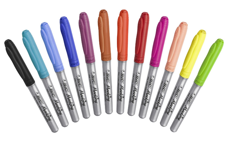 Bic, Marking Intense, markery permamentny, 12 szt.