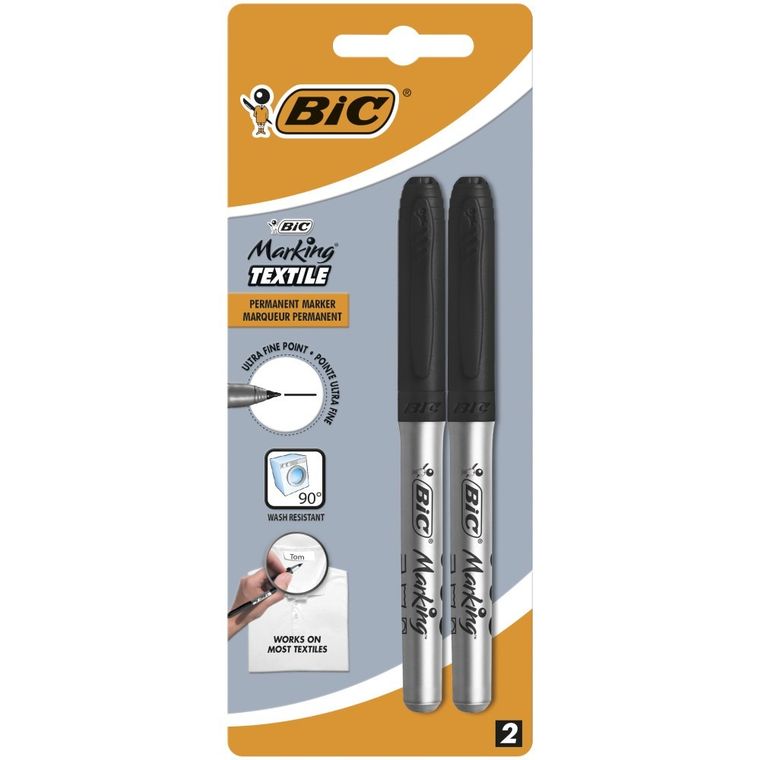 Bic, Marking Textile, marker permanentny do tekstyliów, czarny, 0,9 mm