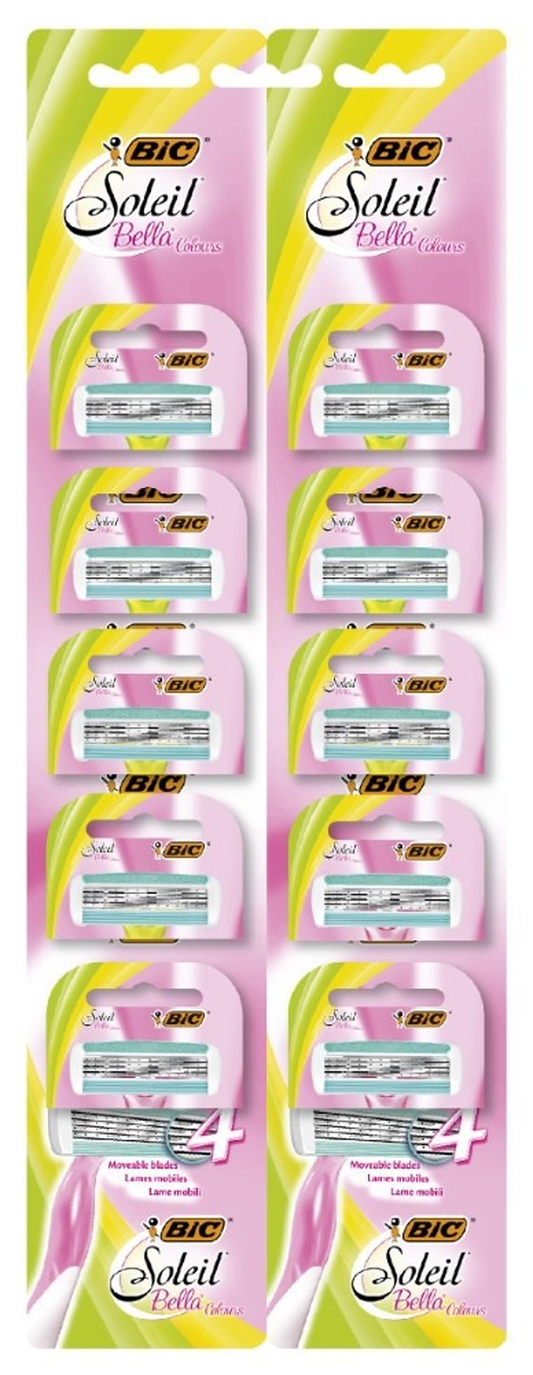 Bic, maszynka do golenia, Soleil Bella Colours, 10 szt.