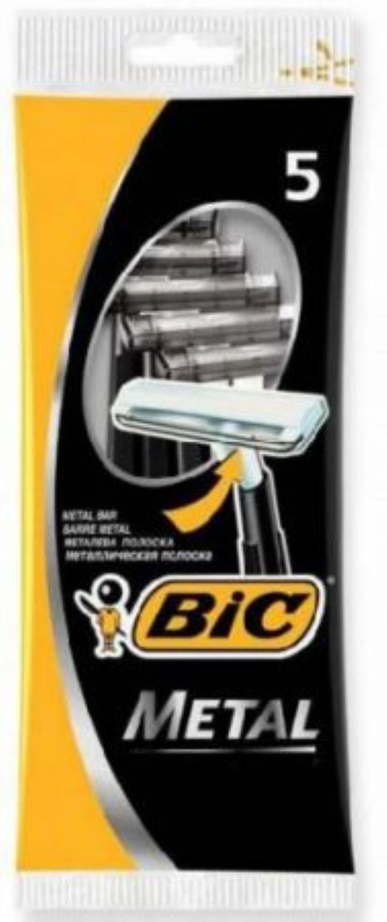 Bic, Metal, maszynka do golenia dla mężczyzn, 5 szt.