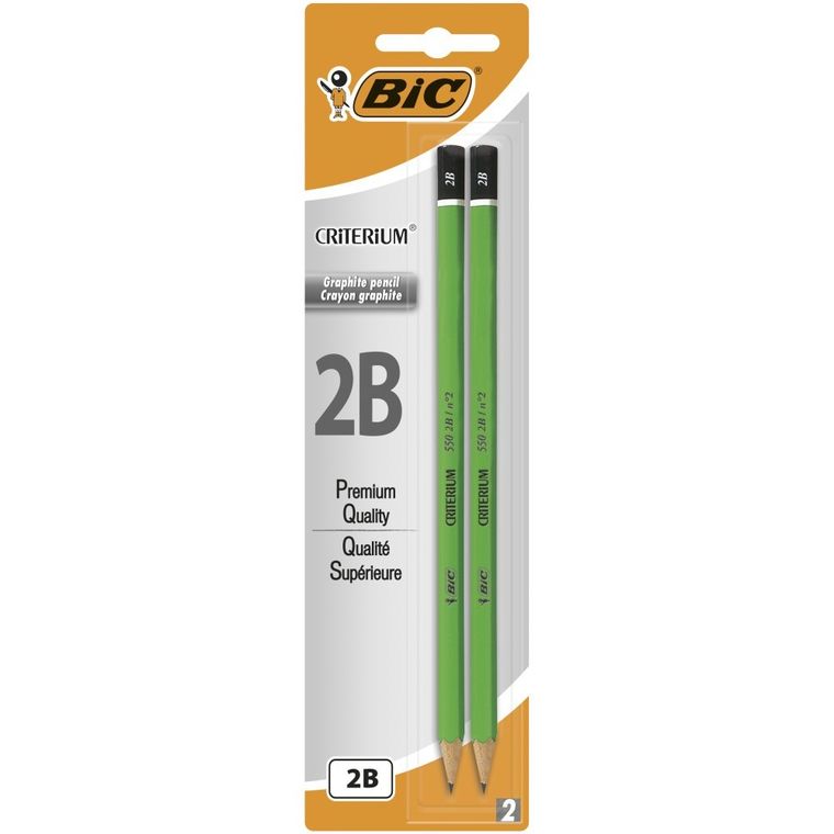 Bic, ołówek bez gumki, 2B, 2 szt.