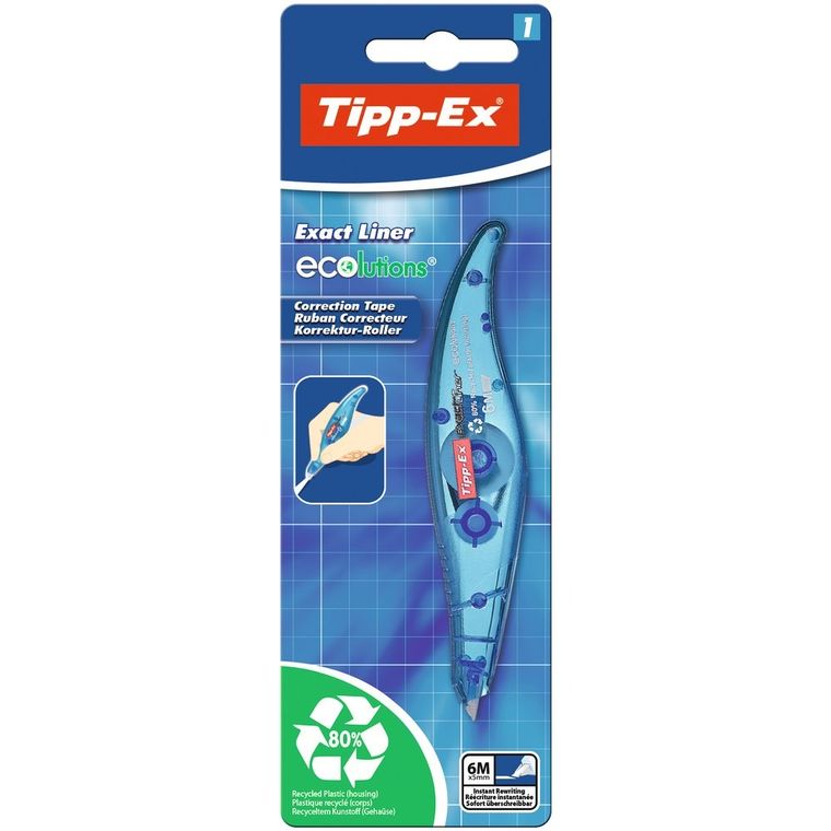 Bic, Tipp-Ex, Exact Liner, Ecolutions, korektor w taśmie, 6m