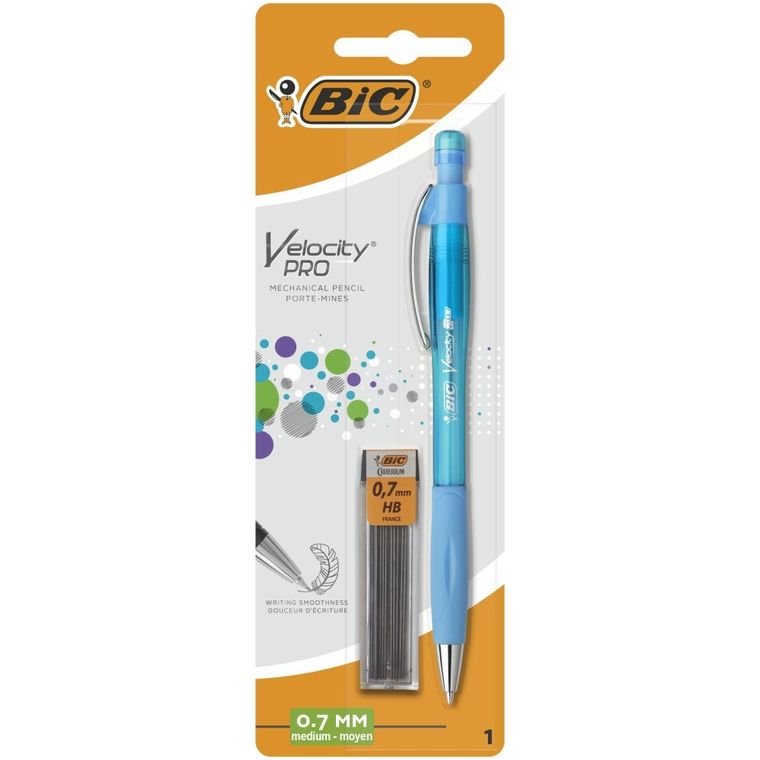 Bic, Velocity PRO, ołówek z gumką 0.7 mm + rysiki