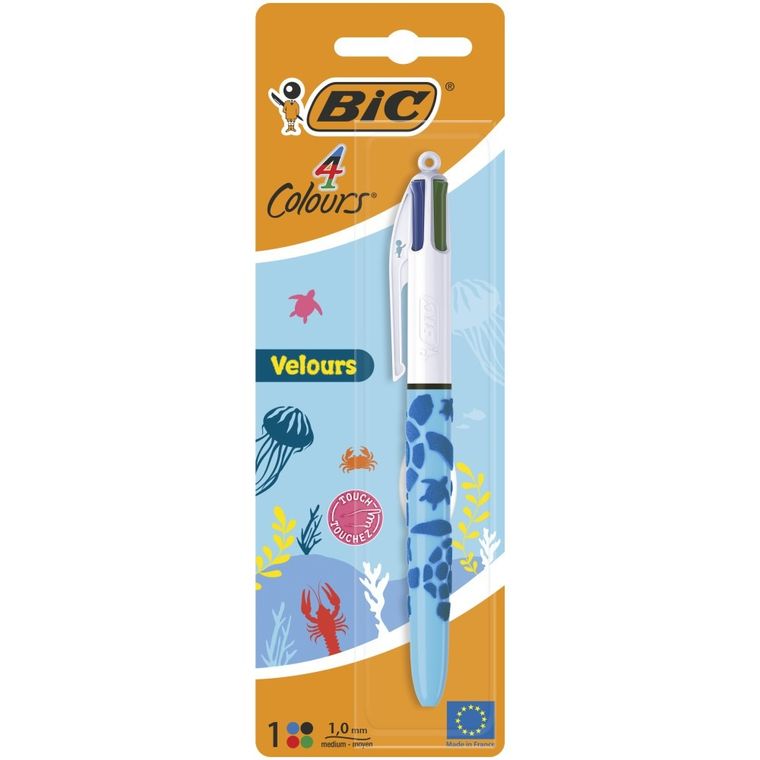 Bic, Velours Ast, długopis 4 kolorowy