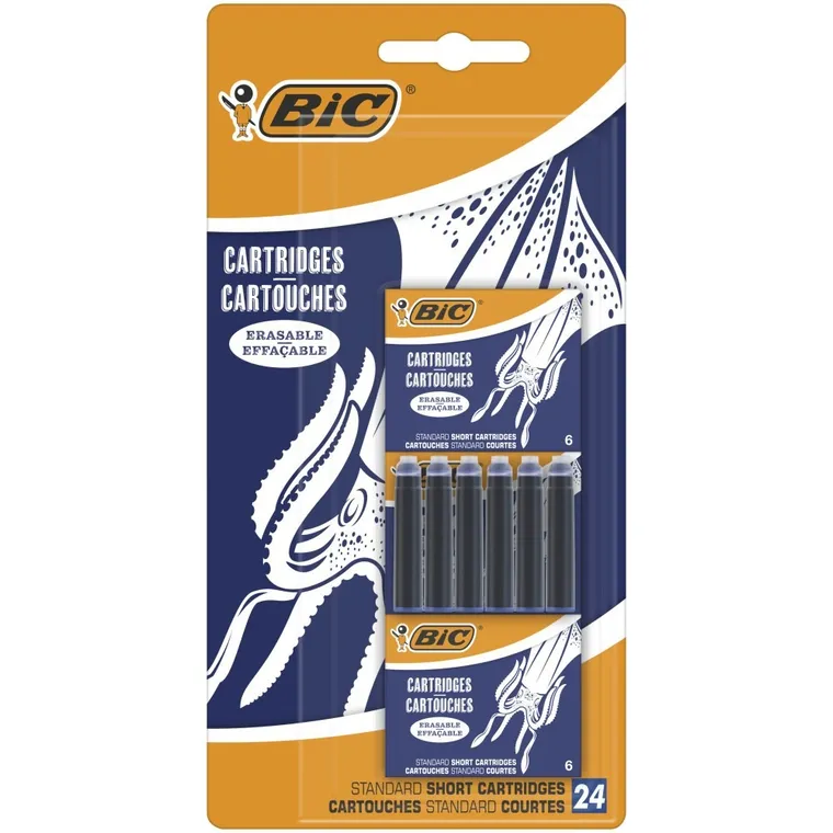 Bic, wkład do pióra, niebieski, 24 szt.