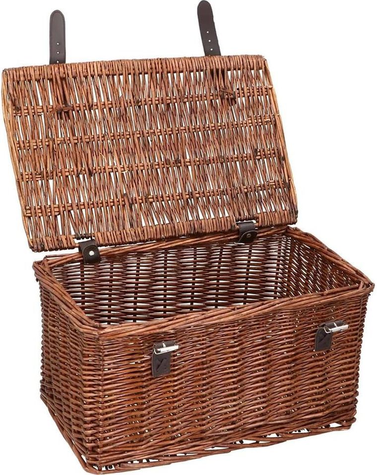 Bicycle Gear, wiklinowy koszyk rowerowy, na przód, 45-30-25 cm