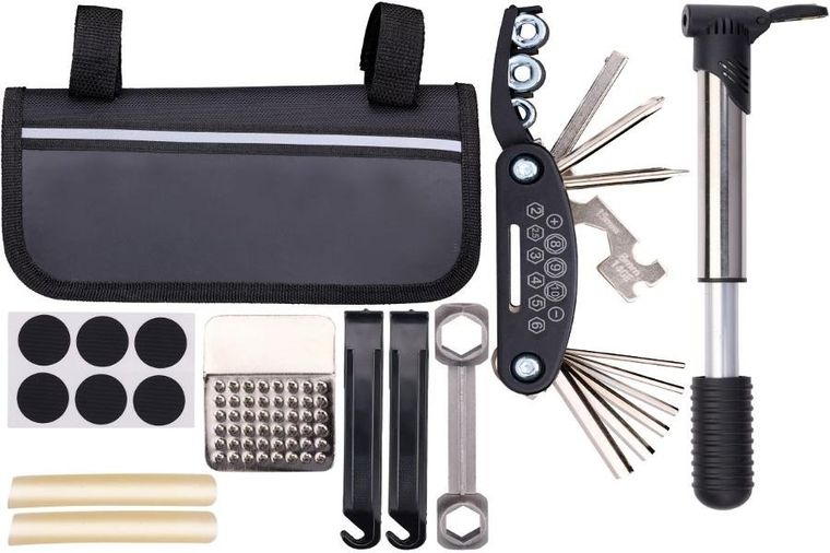 Bicycle Gear, zestaw narzędzi rowerowych, 14 elementów w etui