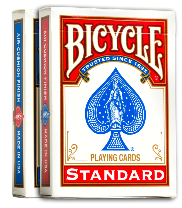 Bicycle, Gold Rider Back, karty do gry, Red/Blue