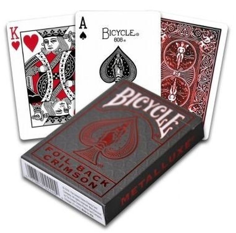 Bicycle, Metalluxe Crimson, karty do gry