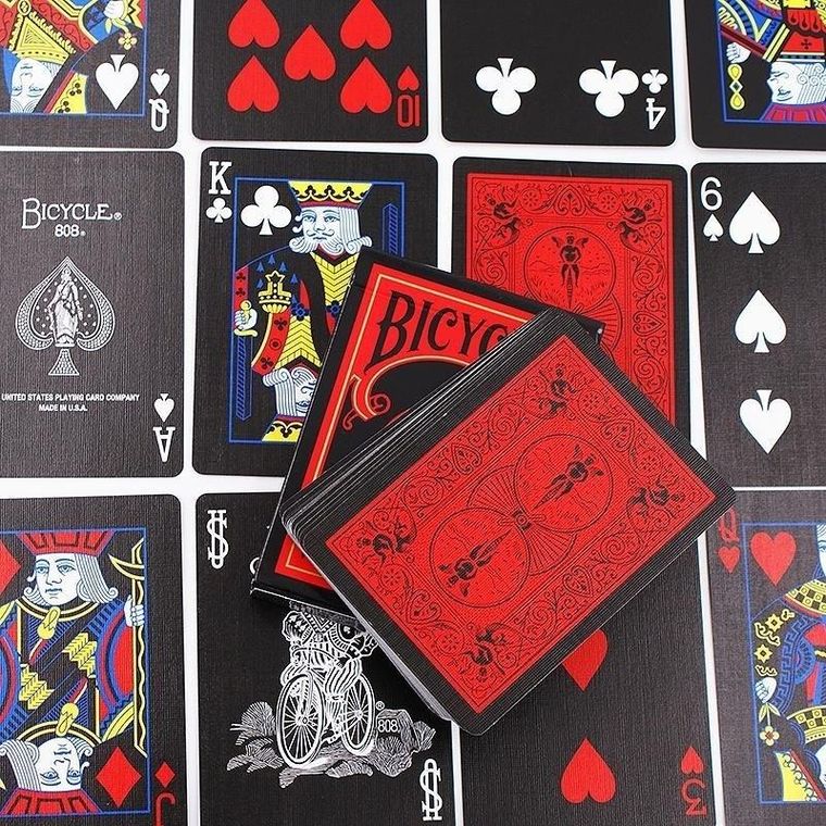 Bicycle, Reverse, karty do gry, Red&Black