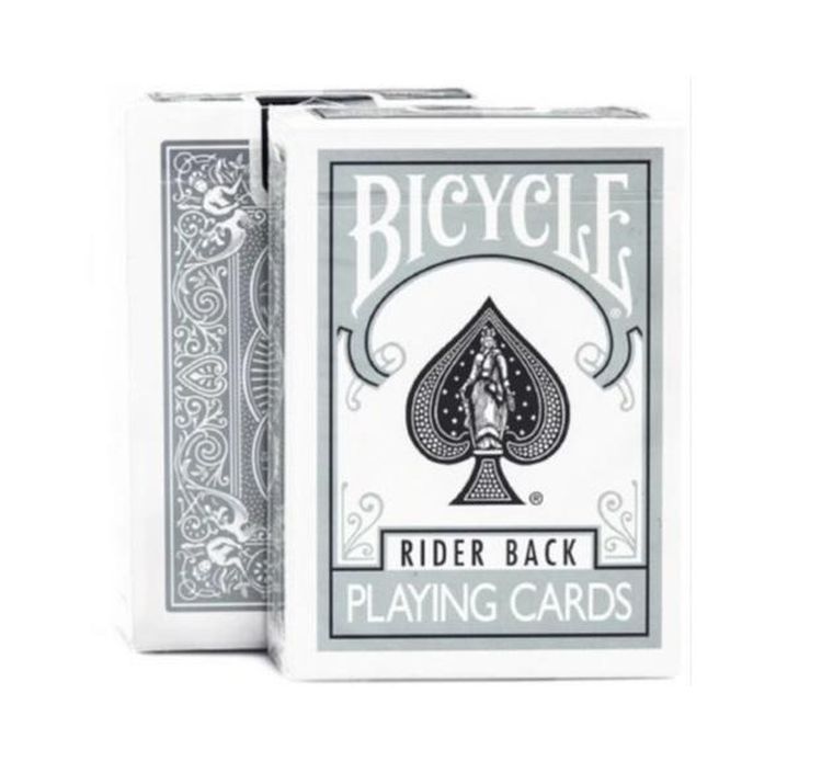 Bicycle, Rider Back, Silver, karty do gry