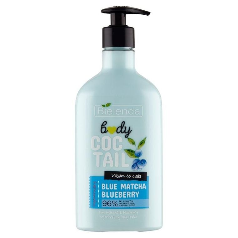 Bielenda, Body Coctail, balsam do ciała regenerujący, blue matcha & blueberry, 400 ml