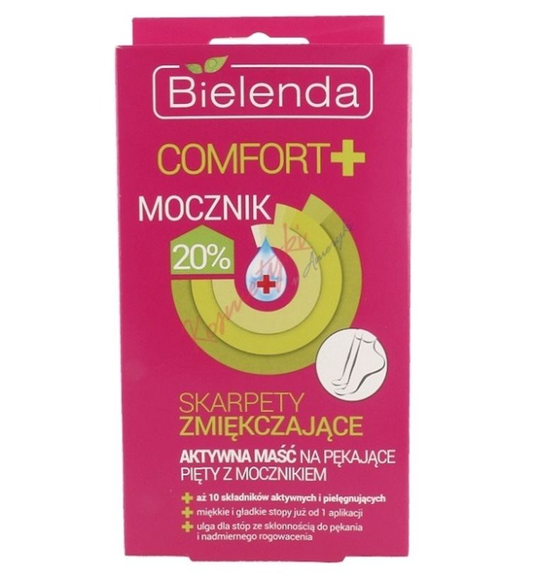 Bielenda, Comfort+, skarpety-aktywna maść na pękające pięty z mocznikiem