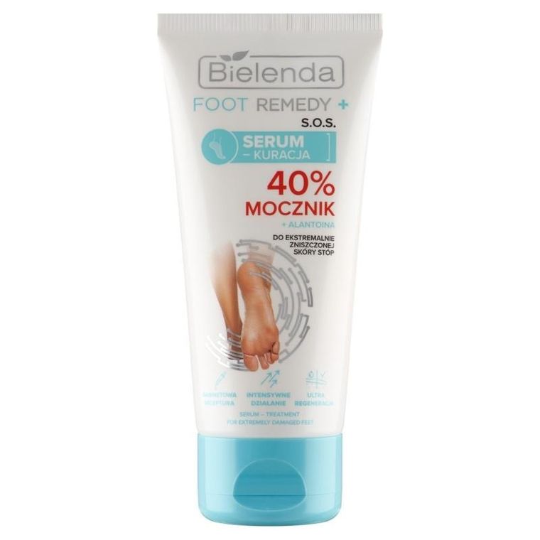 Bielenda, Foot Remedy+, serum-kuracja SOS do ekstremalnie zniszczonej skóry stóp, 40% mocznik, 50 ml