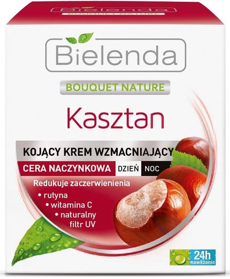 Bielenda, Kasztan, krem uszczelniający naczynka na dzień i na noc, 50 ml