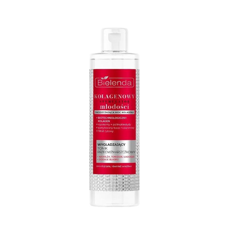 Bielenda, Kolagenowy Stymulator Młodości, wygładzający tonik przeciwzmarszczkowy, 200 ml