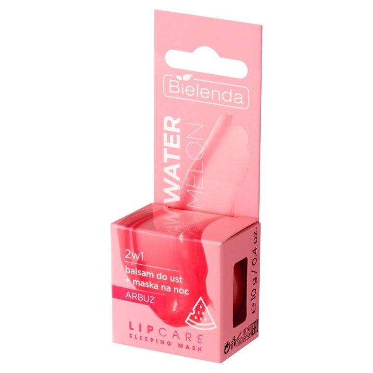 Bielenda, Lip care, balsam do ust + maska na noc 2w1, watermelon, 10g