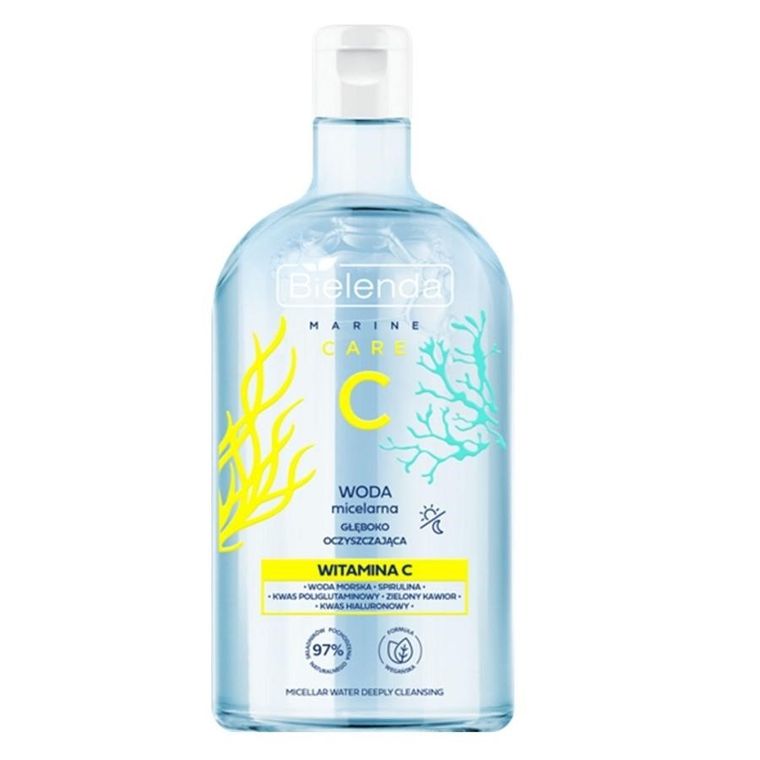 Bielenda, Marine Care C, woda micelarna głęboko oczyszczająca, witamina C, 400 ml