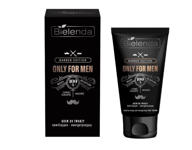 Bielenda, Only For Men, Barber Edition, krem nawilżająco-energetyzujący, 50 ml