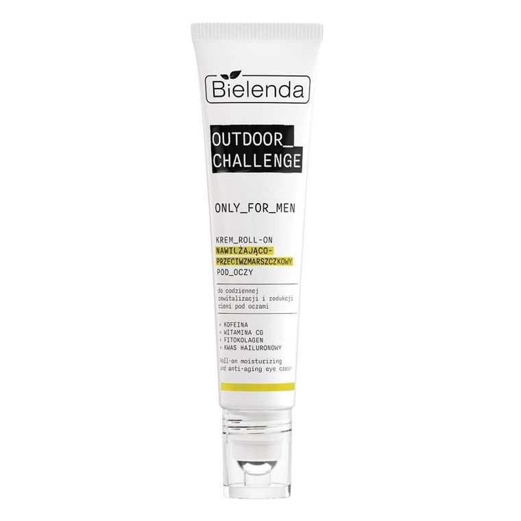 Bielenda, Only For Men Outdoor Challenge, krem roll-on nawilżająco-przeciwzmarszczkowy pod oczy, 15 ml