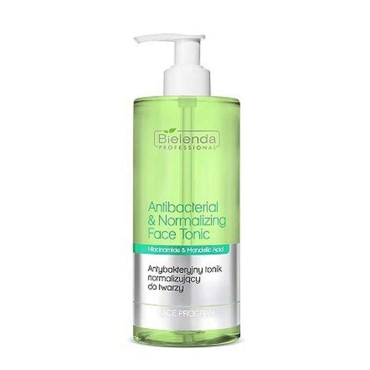 Bielenda Professional, Antibacterial & Normalizing Face Tonic, antybakteryjny tonik normalizujący do twarzy, 500 ml