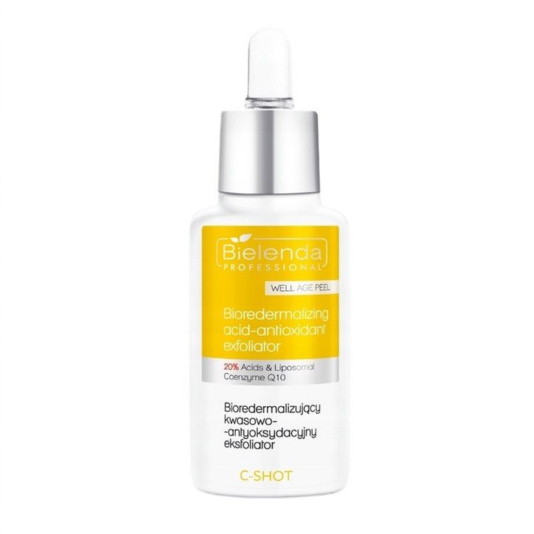Bielenda Professional, C-Shot Well Age Peel, bioredermalizujący kwasowo-antyoksydacyjny eksfoliator, 30 ml
