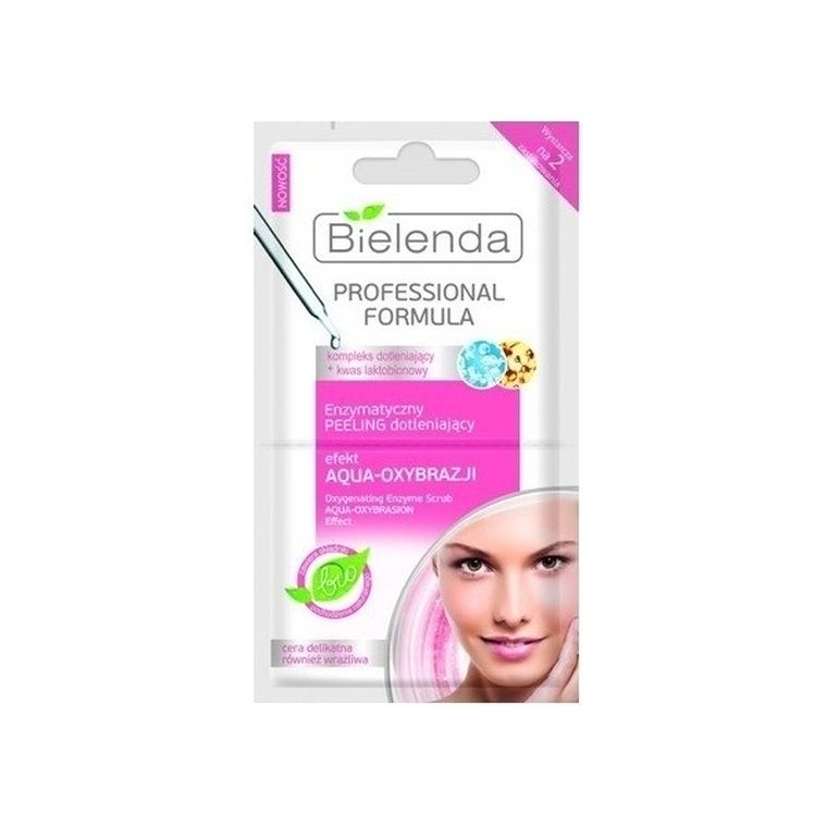 Bielenda, Professional Formula, enzymatyczny peeling dotleniający efekt aqua-oxybrazji dla cery delikatnej, 2-5 g