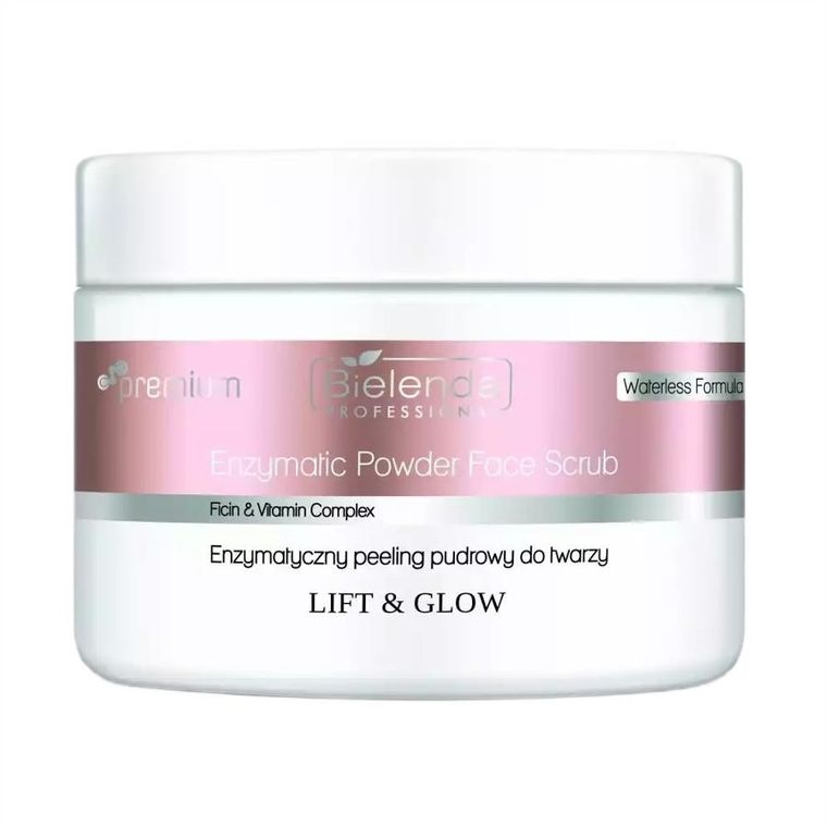 Bielenda Professional, Lift & Glow, enzymatyczny peeling pudrowy do twarzy, 100g