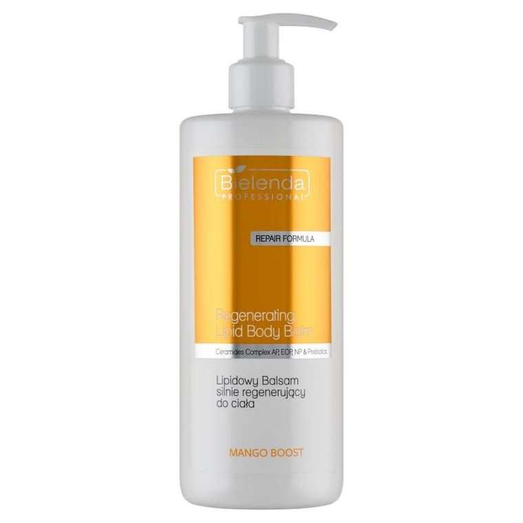 Bielenda Professional, Mango Boost, lipidowy balsam silnie regenerujący do ciała, 500 ml