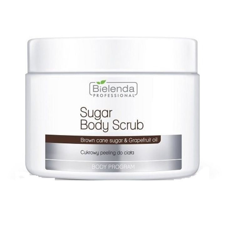 Bielenda Professional, Sugar Body Scrub, cukrowy peeling do ciała, Brown Cane Sugar & Grapefruit Oil, 600g