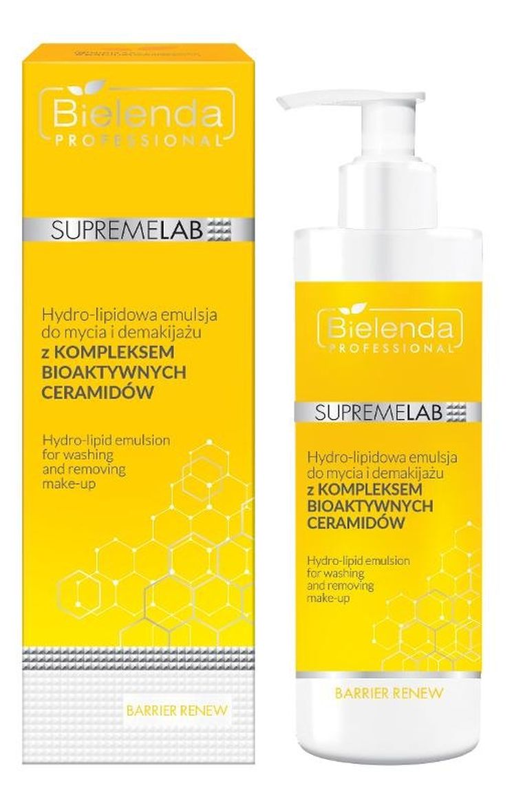 Bielenda, Professional Supremelab Barrier Renew, hydro-lipidowa emulsja do mycia i demakijażu twarzy, 200 ml